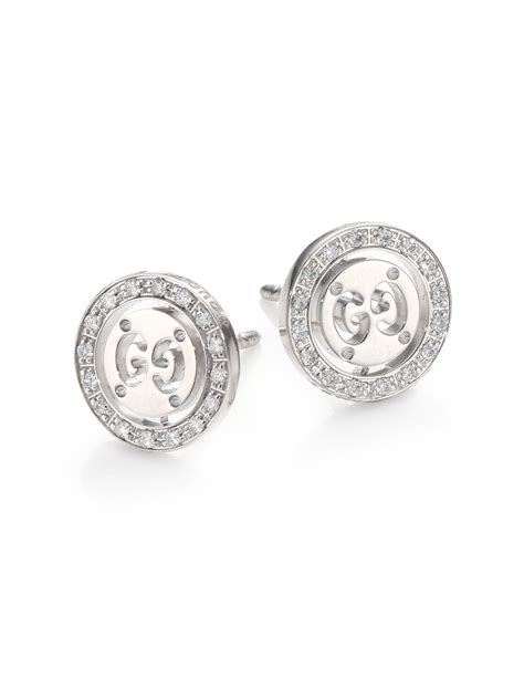 gucci earrings studded with diamonds|Gucci diamond earrings for women.